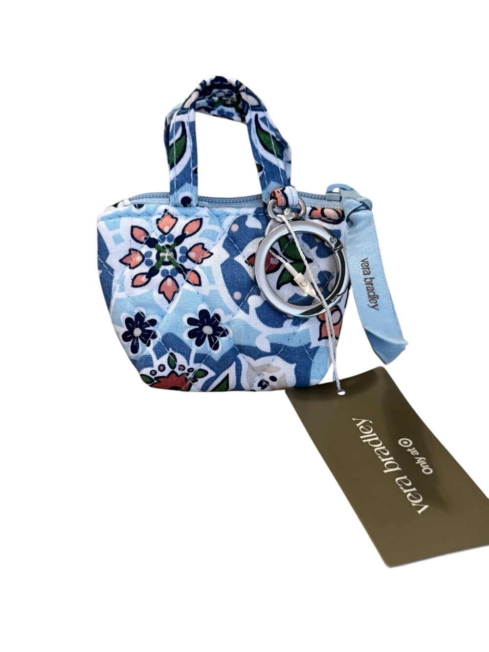 Vera Bradley Sky Medallion Mini Tote Bag Charm RETIRED NWT
